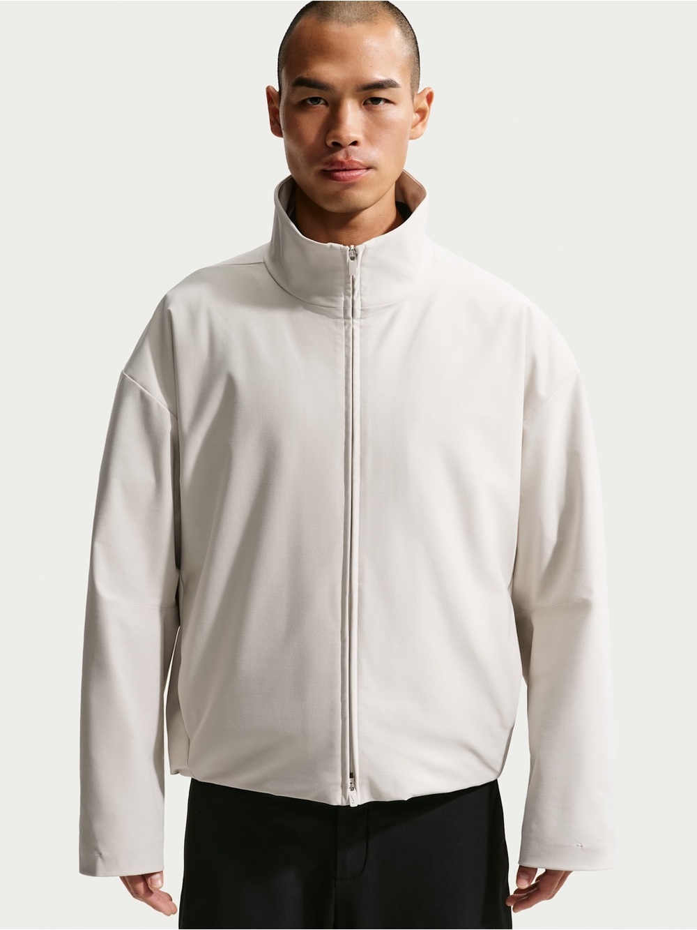 NWT Nike Mens Therma-FIT 24.7 PerfectStretch OCTA Jacket Large White Tan Zip Up